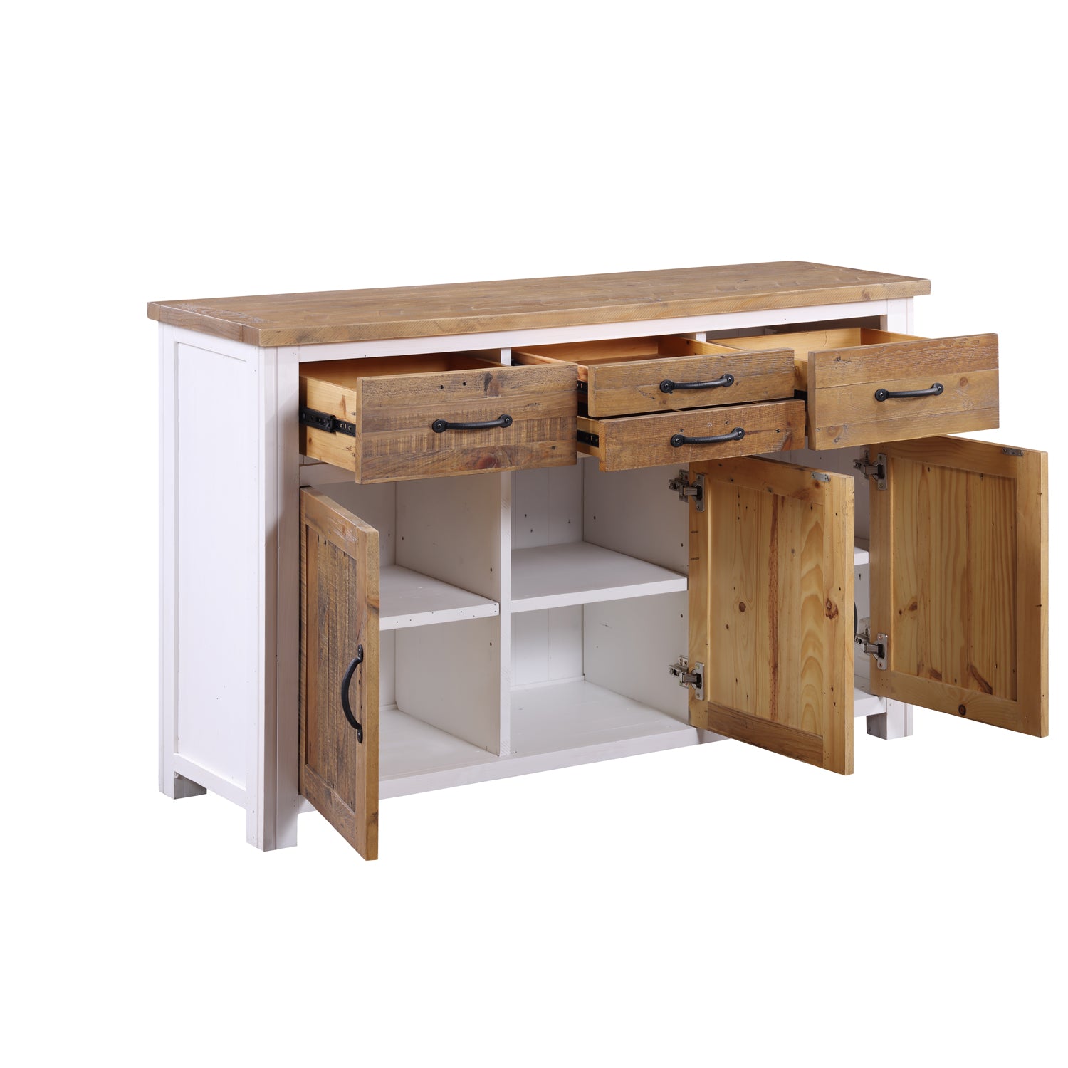 Splash of White - Sideboard 3 Door / 4 Drawer