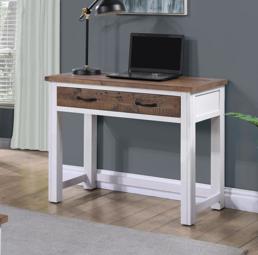 Splash of White - Hidden Spacesaver Desk - Oakavia