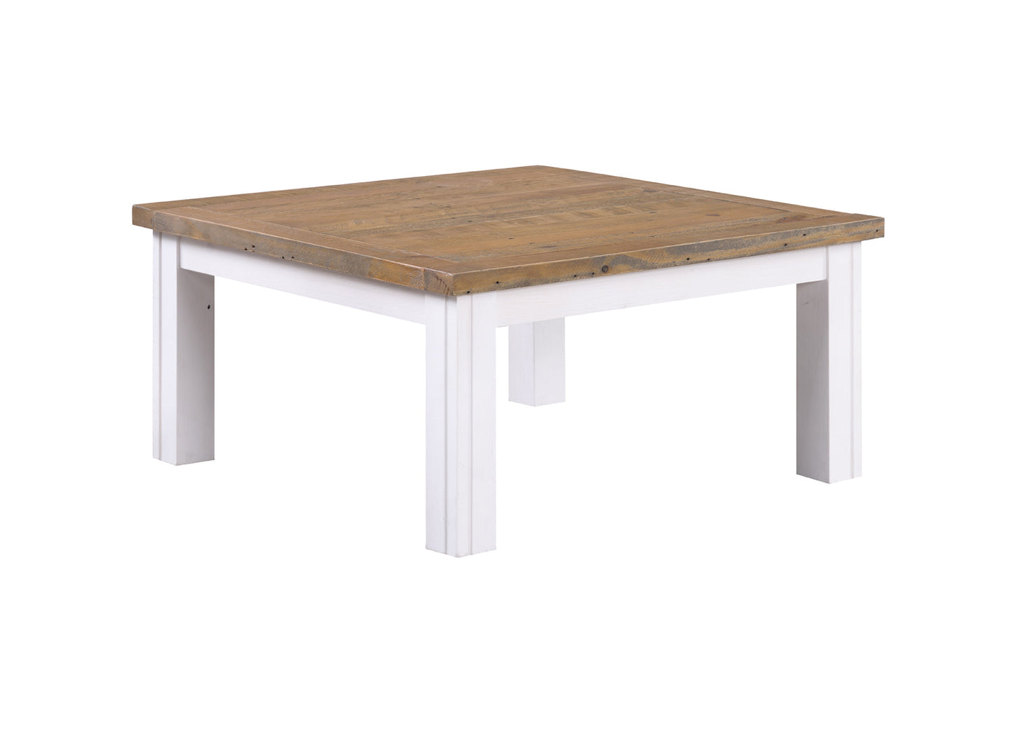 Splash of White - Low Square Coffee Table Baumhaus