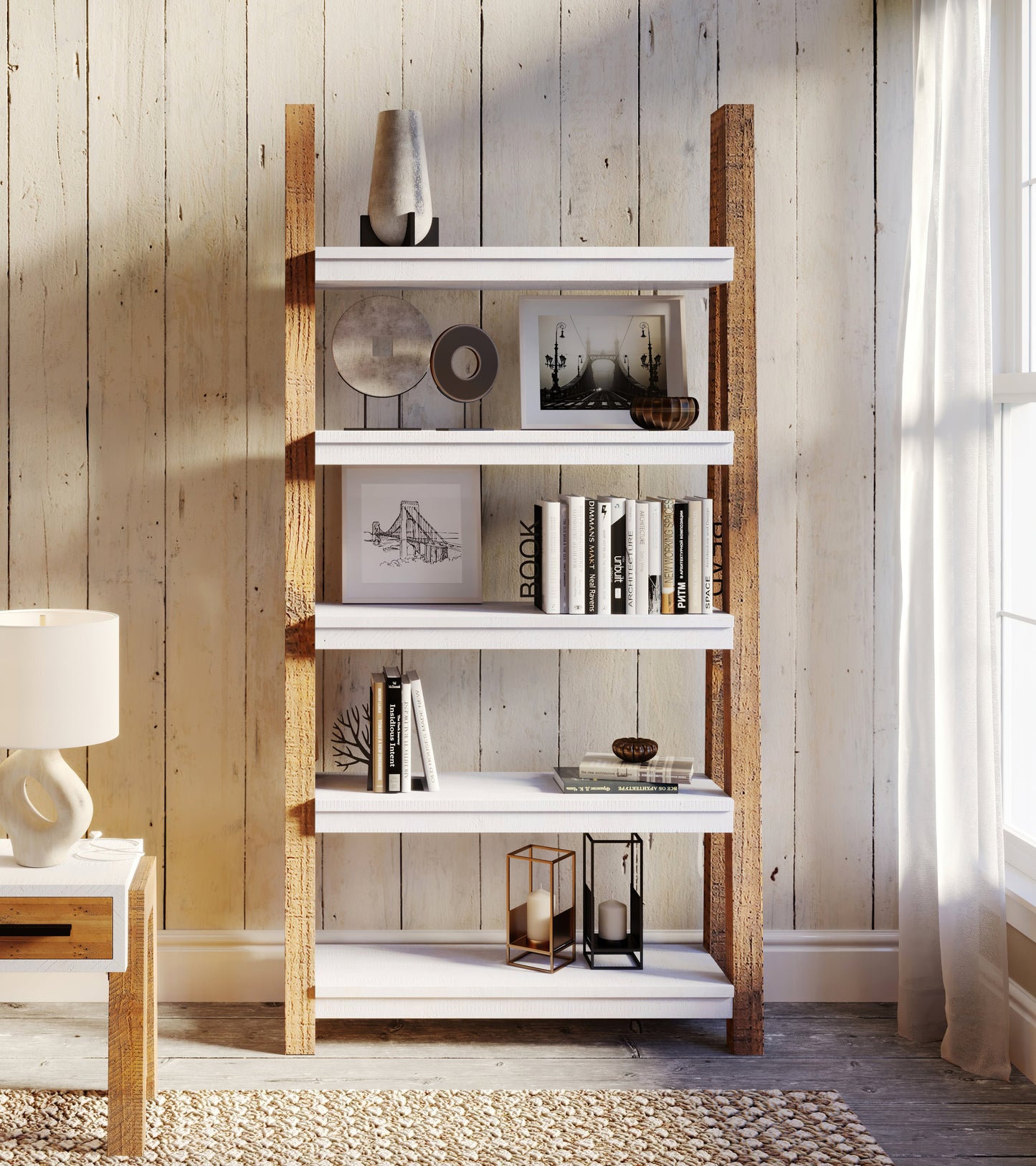 Trinity - Reclaimed Large Bookcase Open Baumhaus