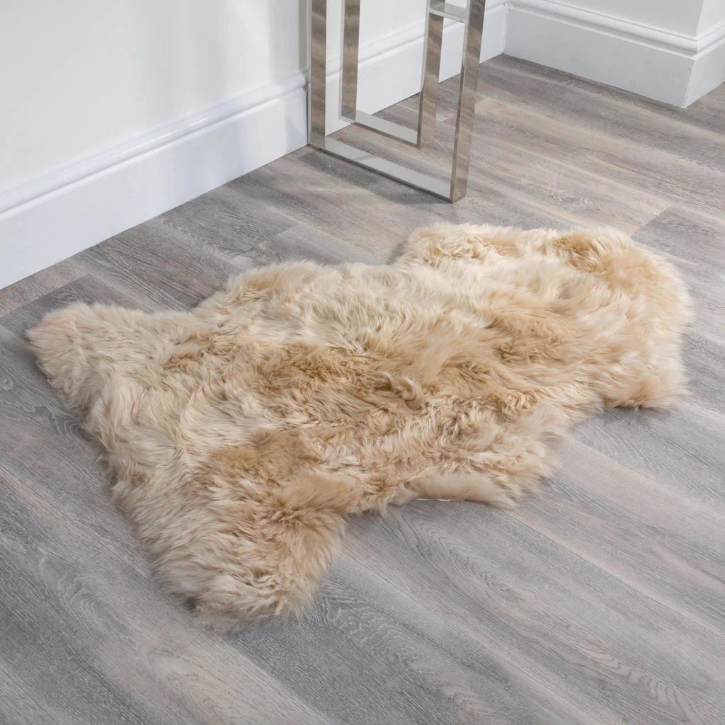 Beige Sheepskin Rug XXL - Oakavia