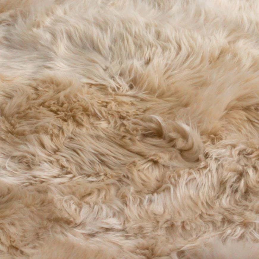 Beige Sheepskin Rug XXL - Oakavia